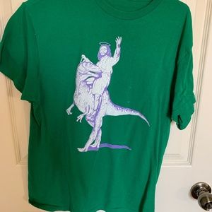 Jesus Riding Velocoraptor